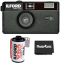 Black & Silver 35mm Camera with 24 Exposures B&W Film A850