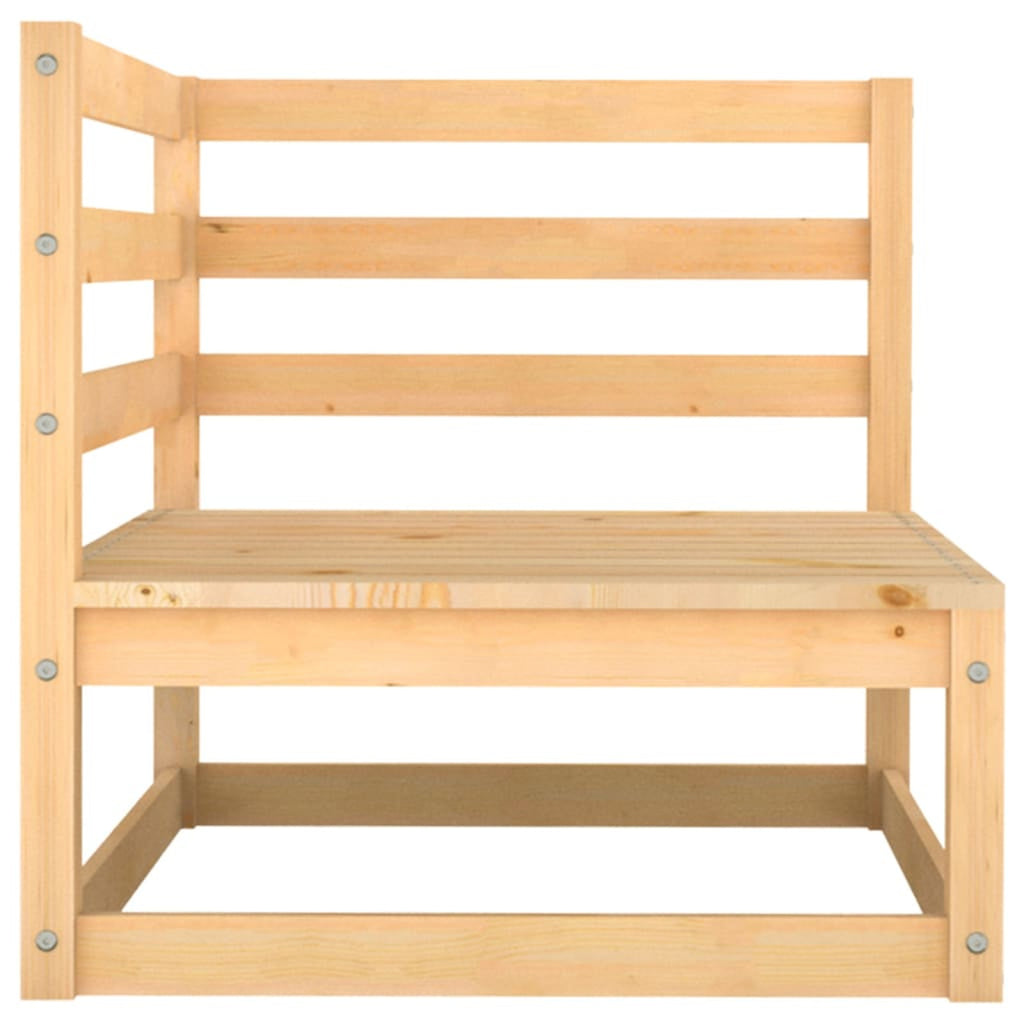 2 Piece Garden Set with Cushions Solid Pinewood M541173