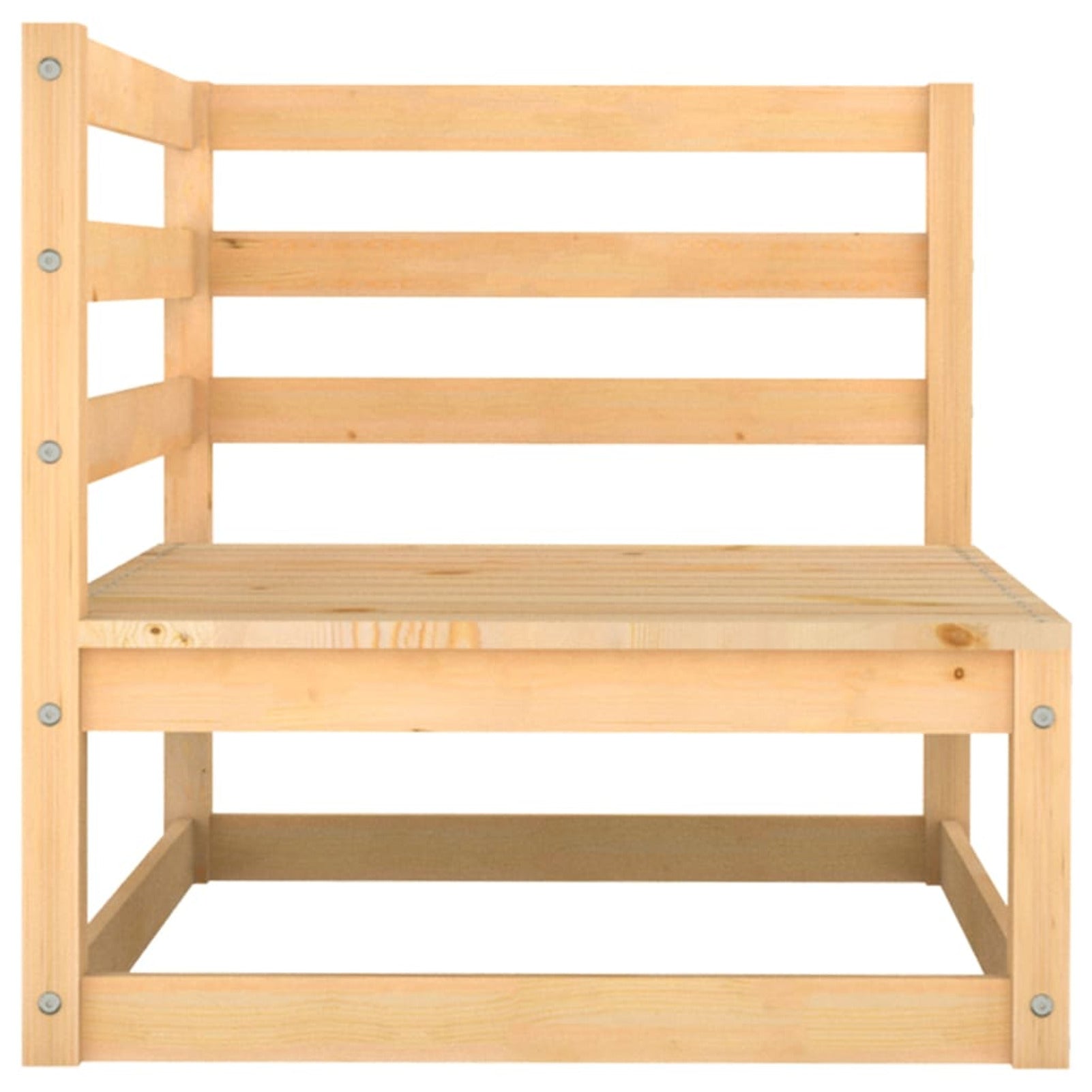 2 Piece Garden Set with Cushions Solid Pinewood M541173