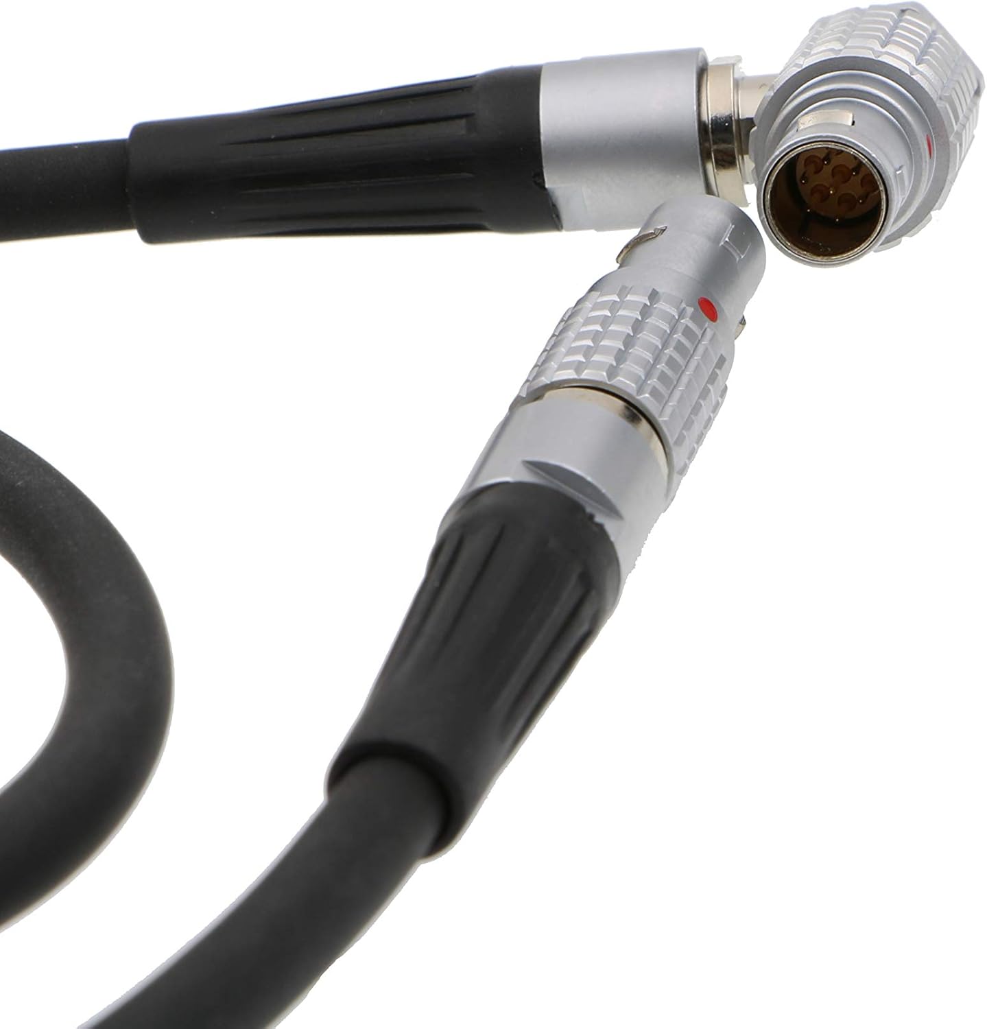 7 Pin to 7 Pin Male Motor Connection Cable Right Angle to Straight 60CM Pack of 2 C954