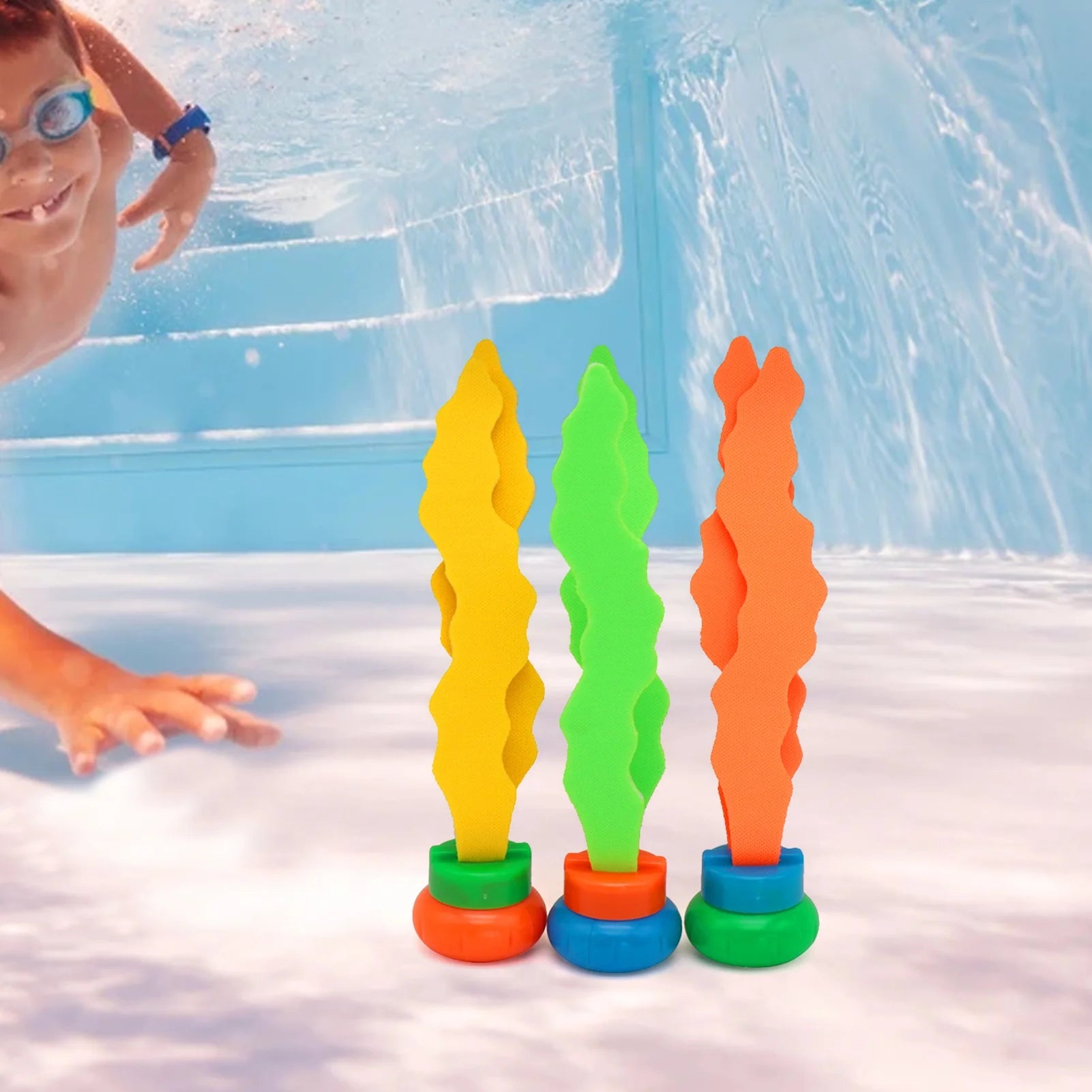 3Pcs Diving Toy for Pool for Kids W50220