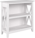 Pure White Oak 2 Shelf Bookcase M166