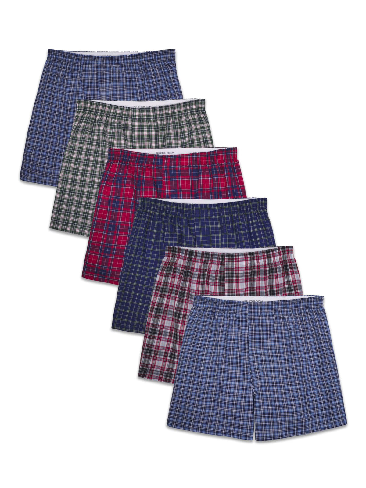 6 Pack Woven Boxers P69238