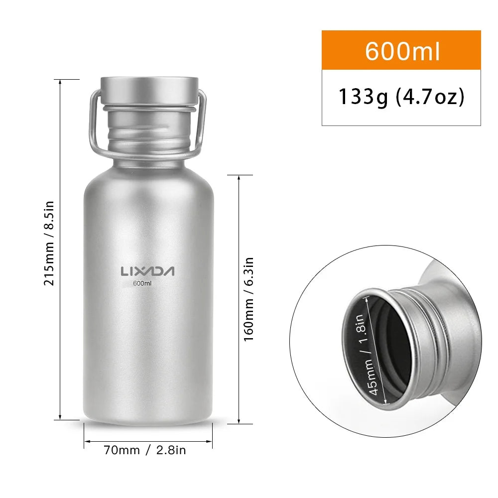 Ti Water Bottle 600ml B6428