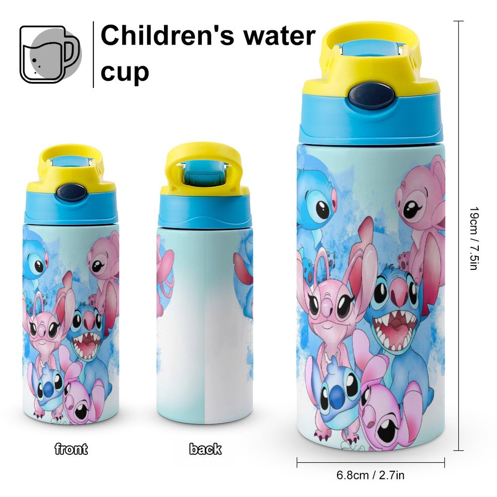 Stainless Steel Vacuum Insulated Water Bottle With Straw H765