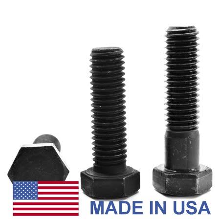 1 inch-8 x 7 inch Coarse Thread Grade 8 Hex Cap Screw Black Oxide Pk 20 T8006