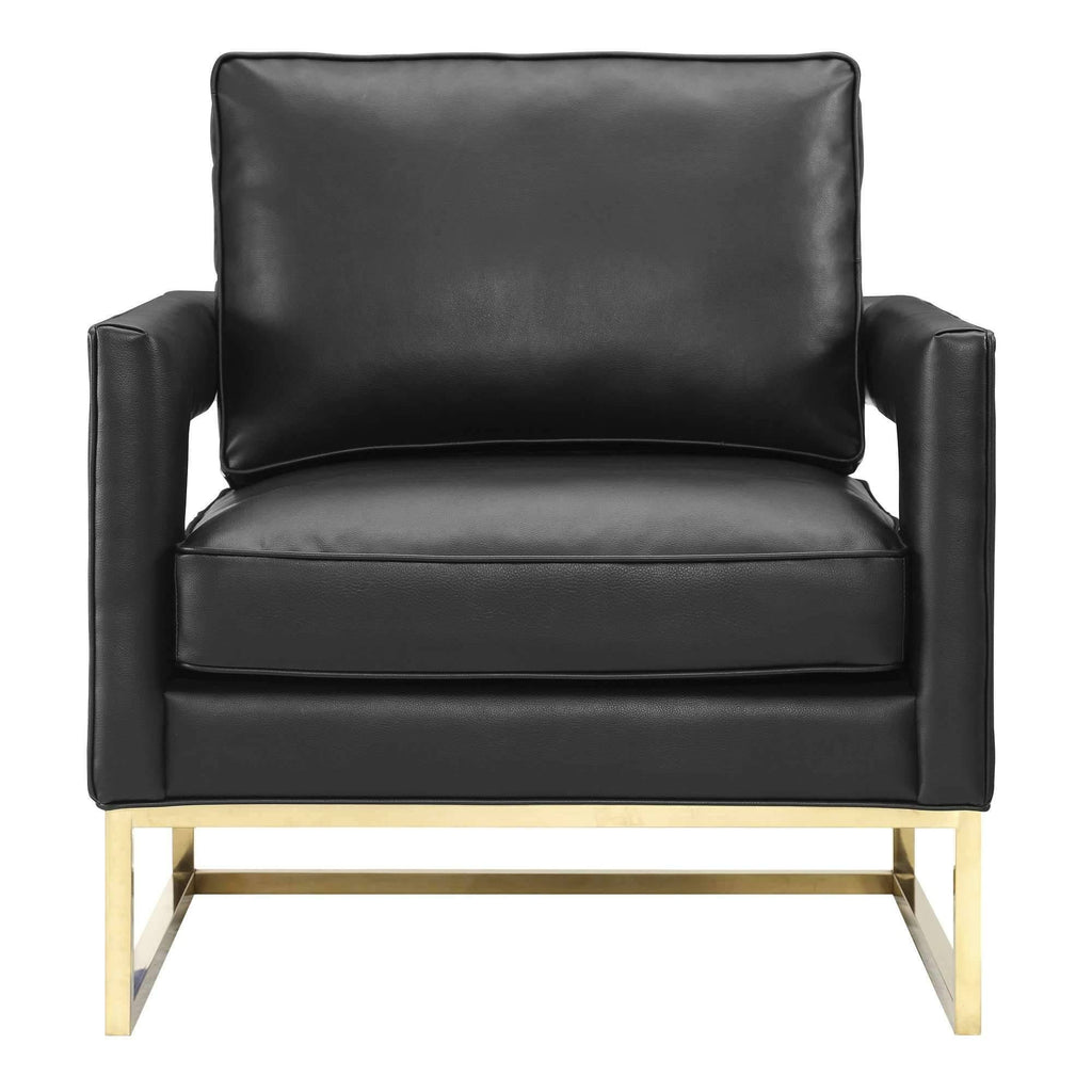 Black Leather Chair Q23960