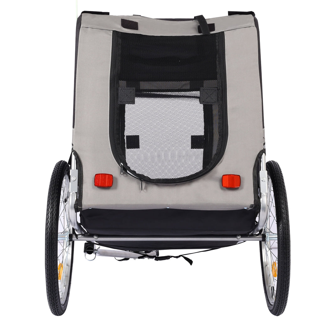 Yellow Foldable Pet Stroller Dog Carrier Bicycle Trailer A256