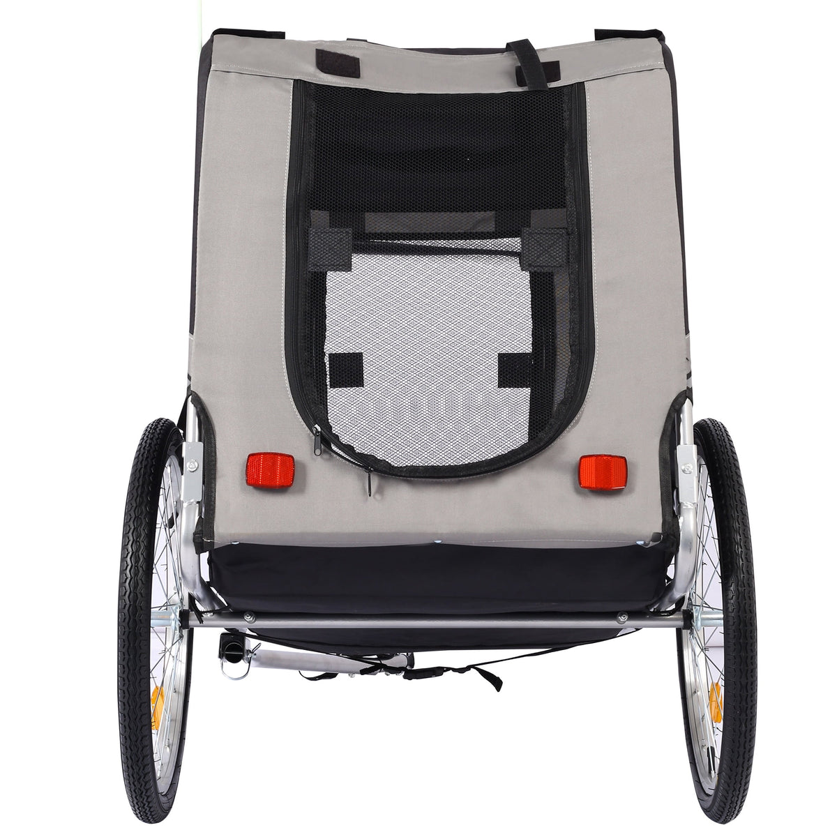 Yellow Foldable Pet Stroller Dog Carrier Bicycle Trailer A256