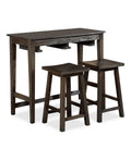 Gray 3 Piece Bar Table Set Z949498