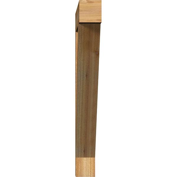 Traditional Block Rough Sawn Bracket, Western Red Cedar X4410