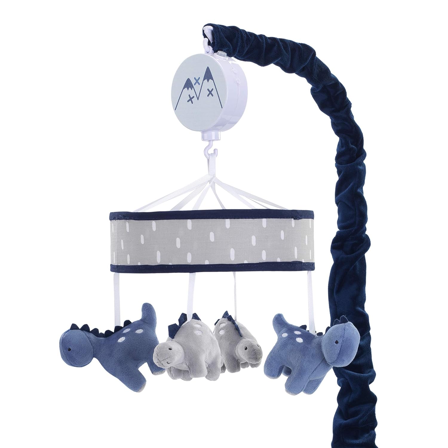 Blue/Gray Dinosaur Musical Baby Crib Mobile T969