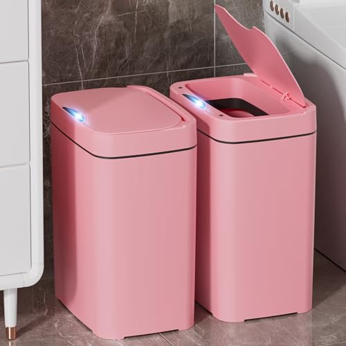 2.7 Gal Automatic Touchless Plastic Trash Can with Lid C783