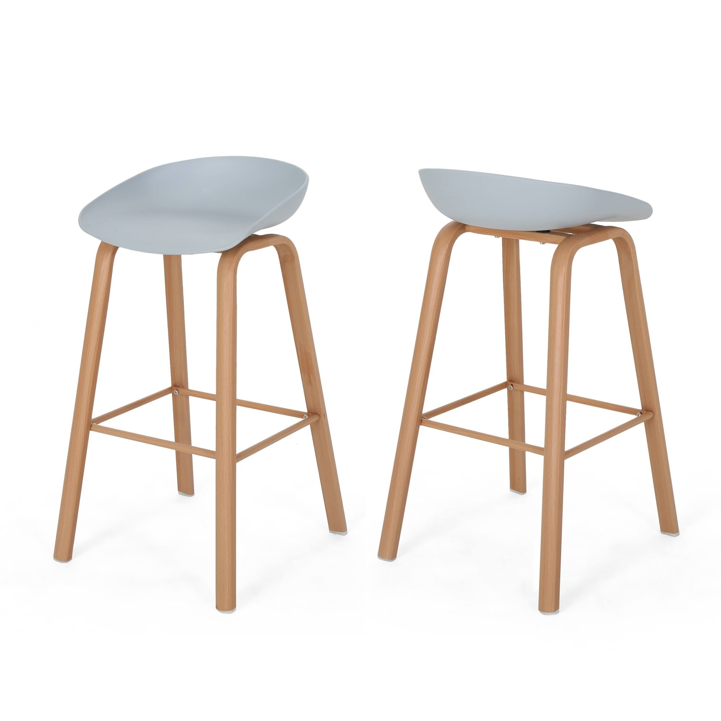 Set of 2 Black Modern Barstool L590925