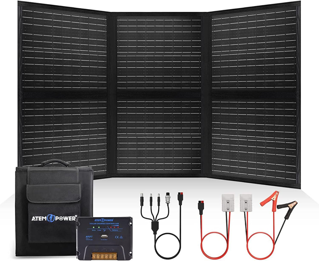 200W Foldable Monocrystalline Solar Panel with 20A MPPT Controller F85635