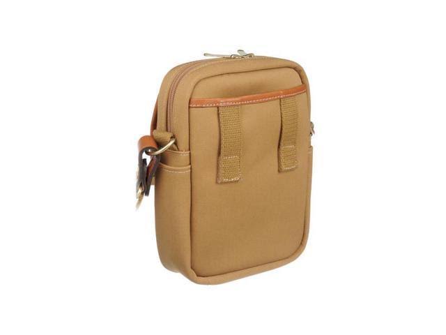Khaki/Tan Leather Compact Shoulder Bag H9806