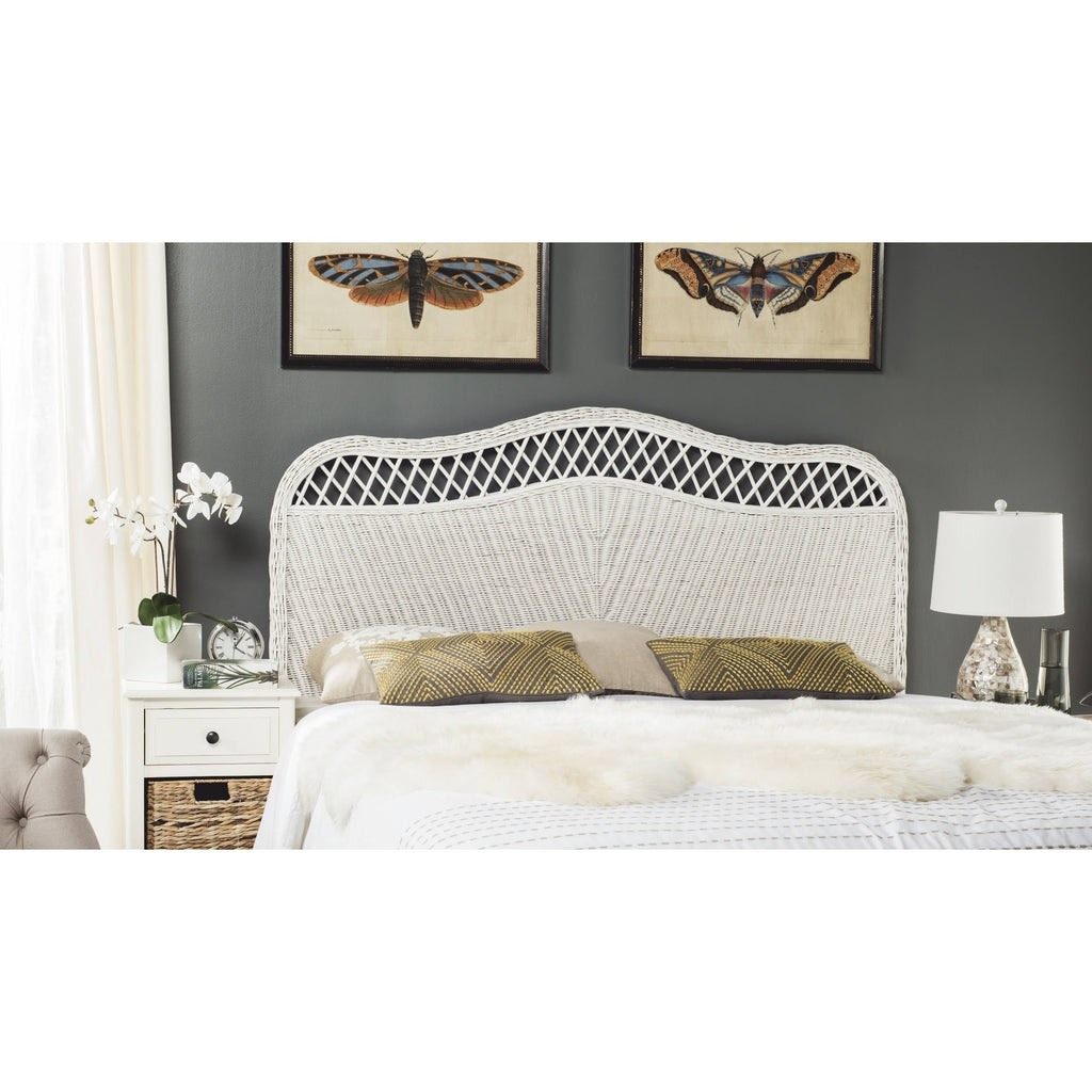 White Queen Rattan Headboard L998