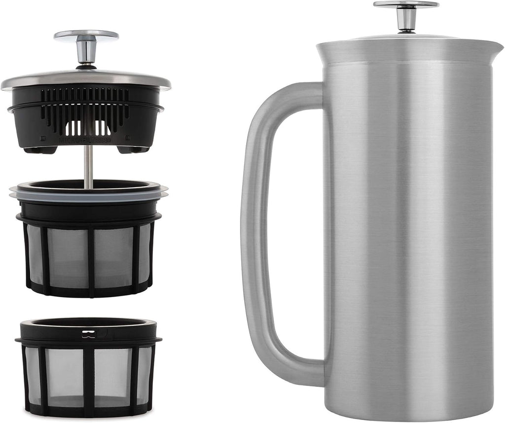 18 Ounce Double Walled Stainless Steel French Press S4652