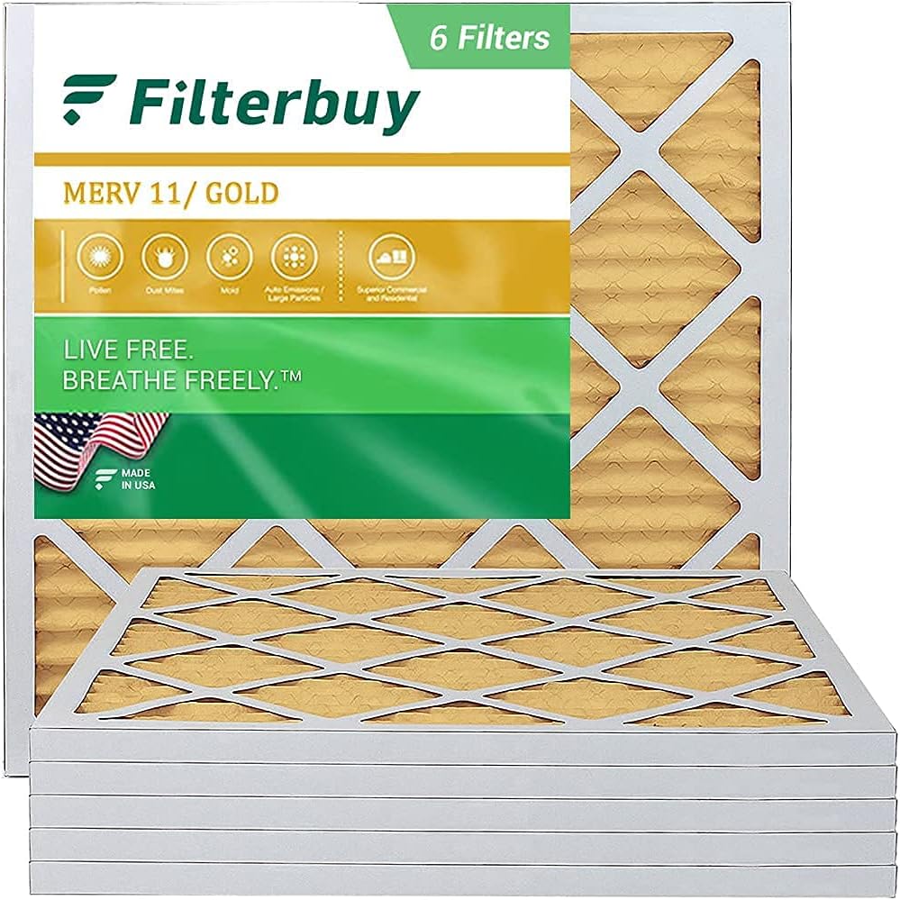 14x14x1 MERV 11 Pleated HVAC Air Filter (6-Pack) B650