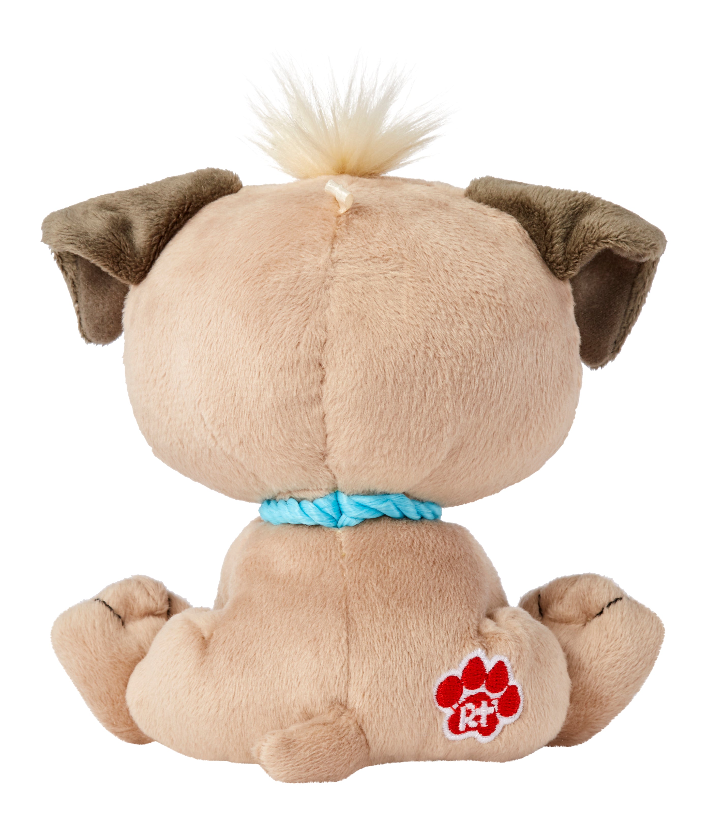 Pug Plush Toy with Collar, Tag, Doghouse, Stickers, Activities M445