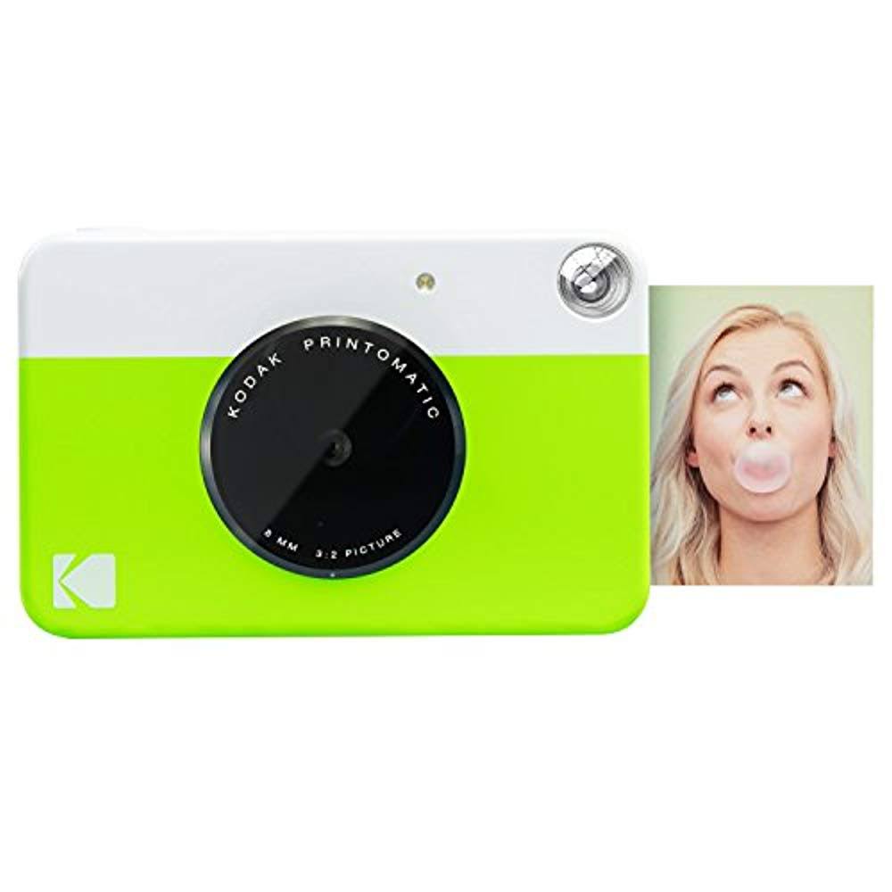 Instant Camera with Zink Paper, 20 Sheets, 8x8 Scrapbook, 12 Markers, 100 Stickers, 6 Scissors, Washi O51463