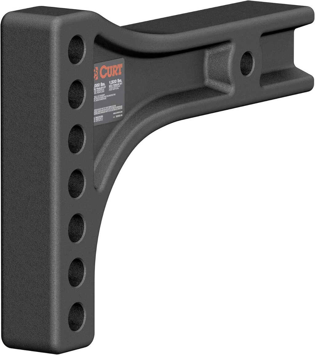 Replacement Weight Distribution Hitch Shank, 2-1/2-Inch Receiver, 2-Inch Drop, 6-Inch Rise, Black Q284695