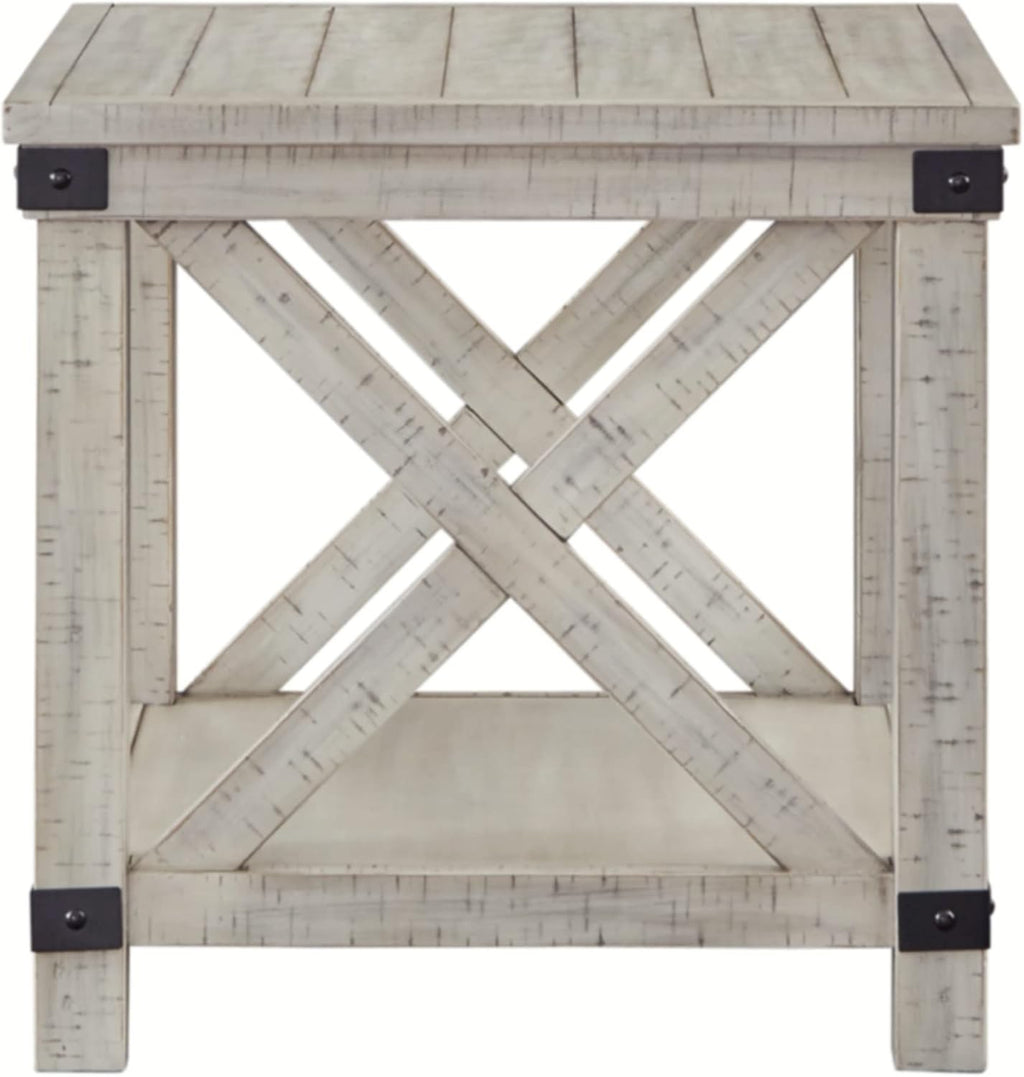 Whitewash End Table V963621