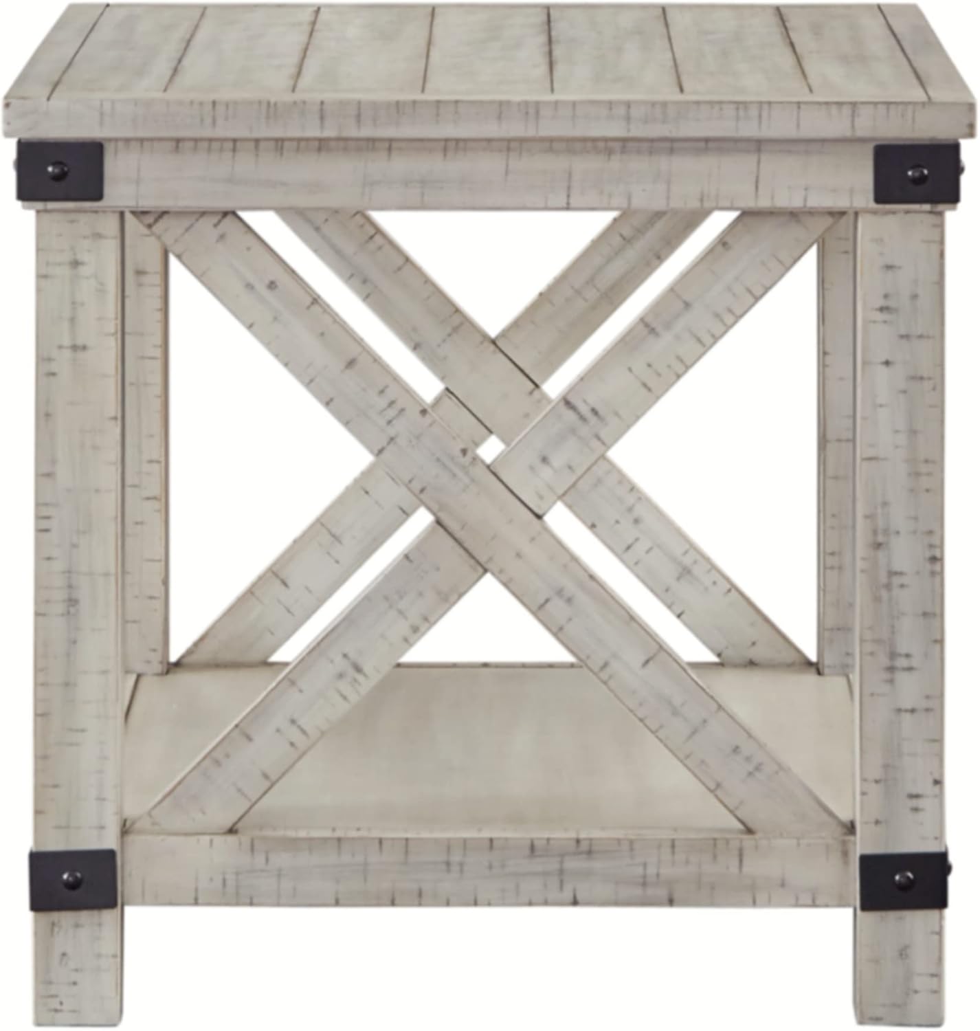 Whitewash End Table V963621