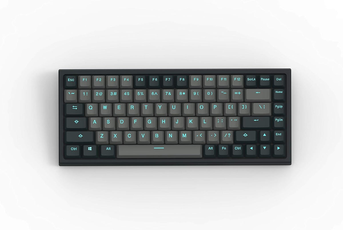 Graphite Blue 84-Key Wireless Mechanical Keyboard with RGB PBT Keycaps T38312