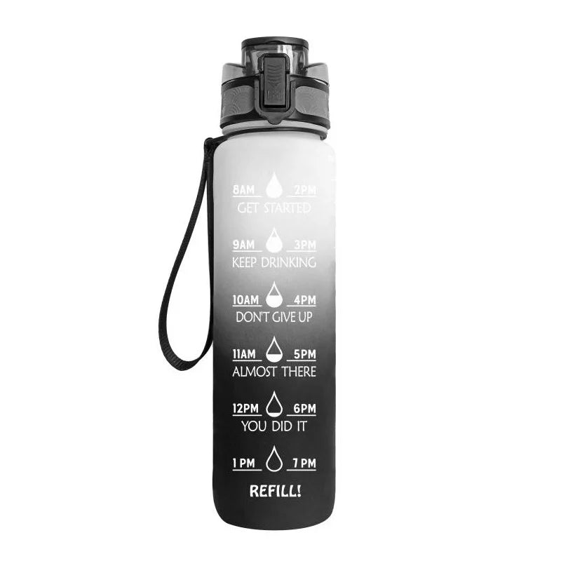 33 oz Water Bottle with Straw and Carrying Strap J7248