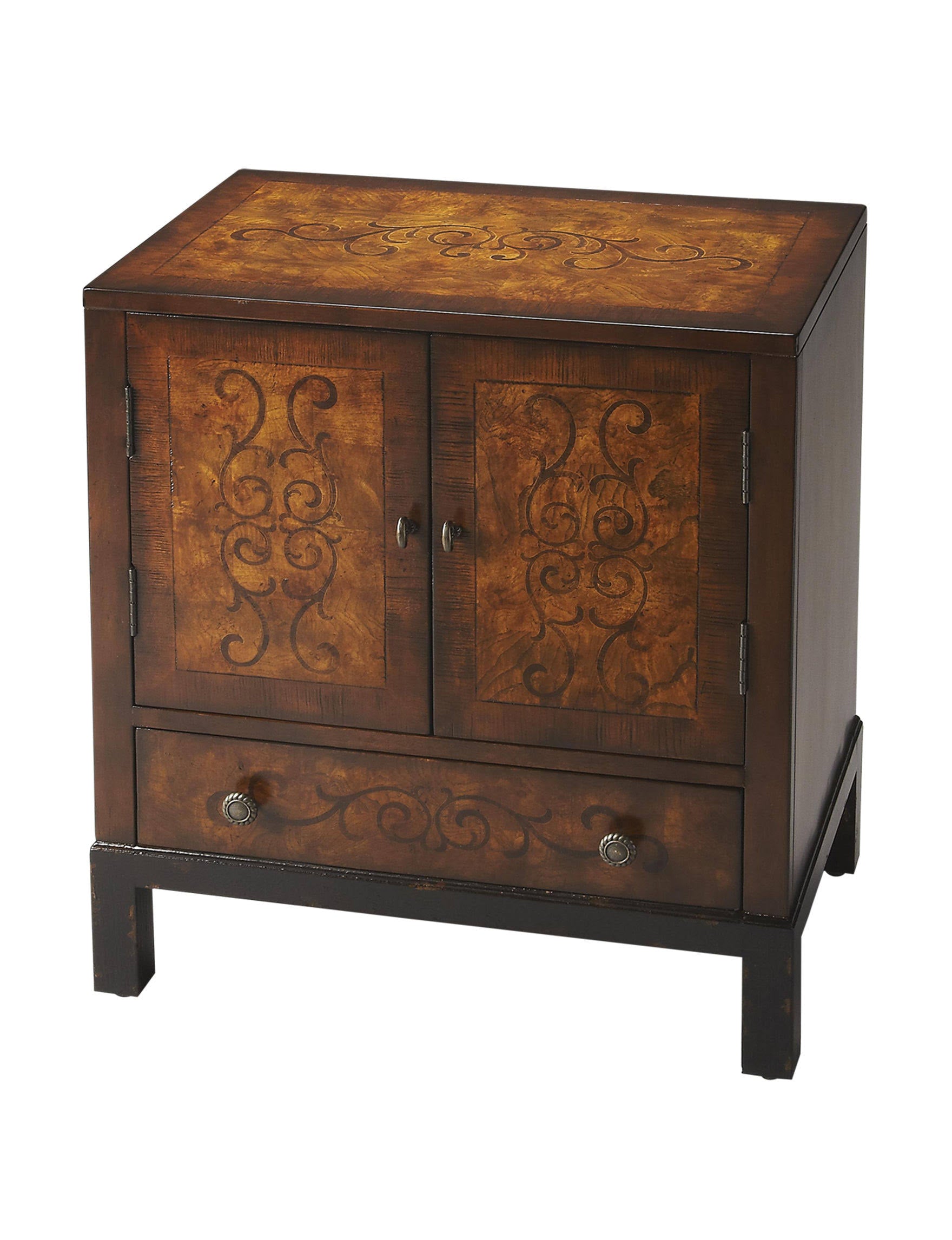 Black & Tan Accent Cabinet H627