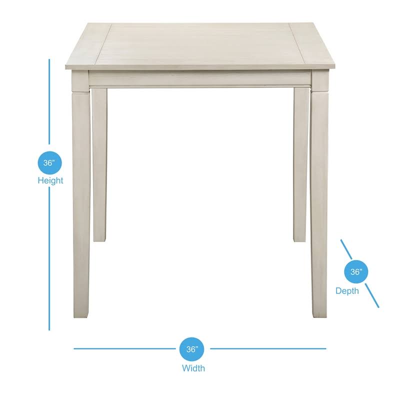 Weathered Ivory 5-Piece Counter Height Dining Set S23751