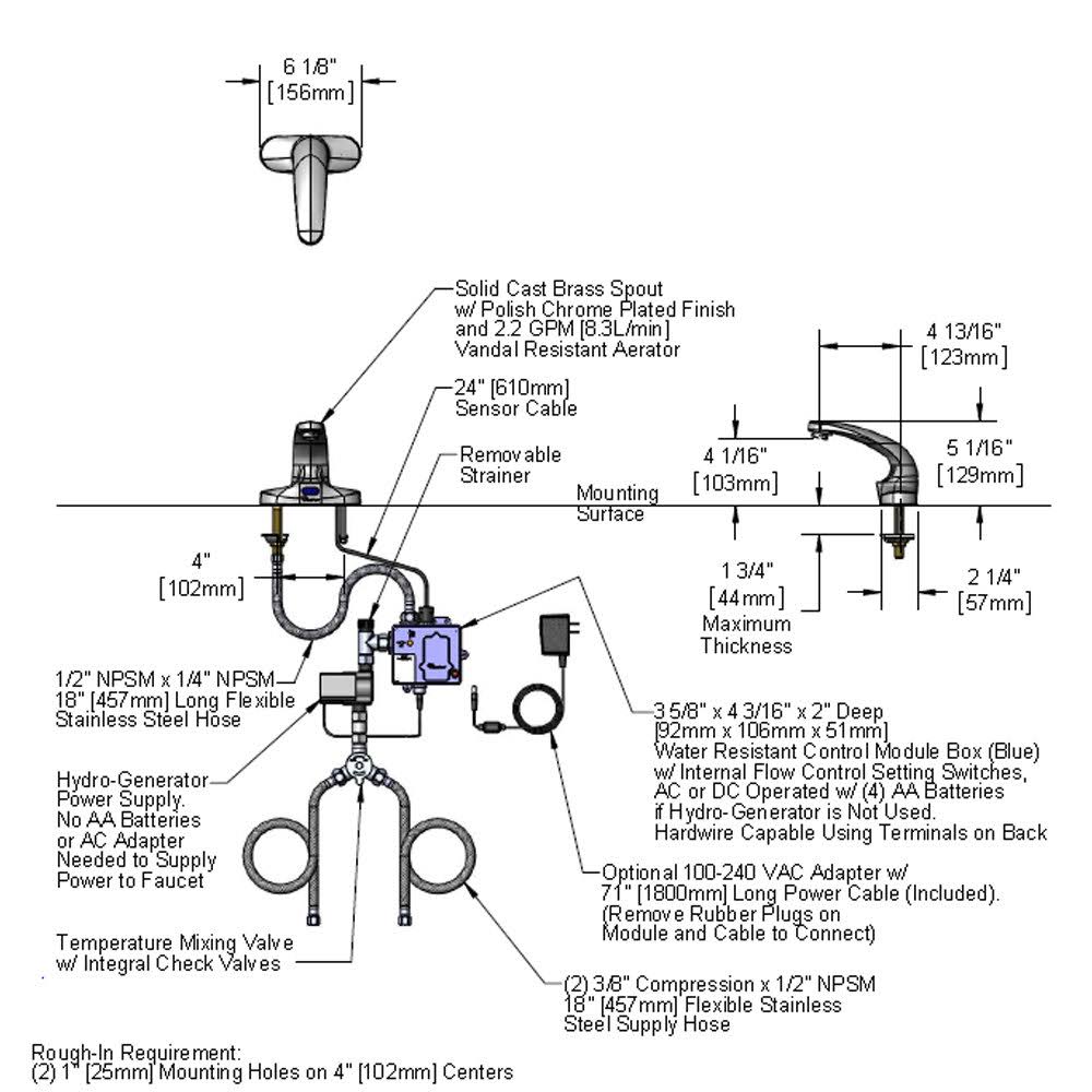 Brass Electronic Faucet J22594