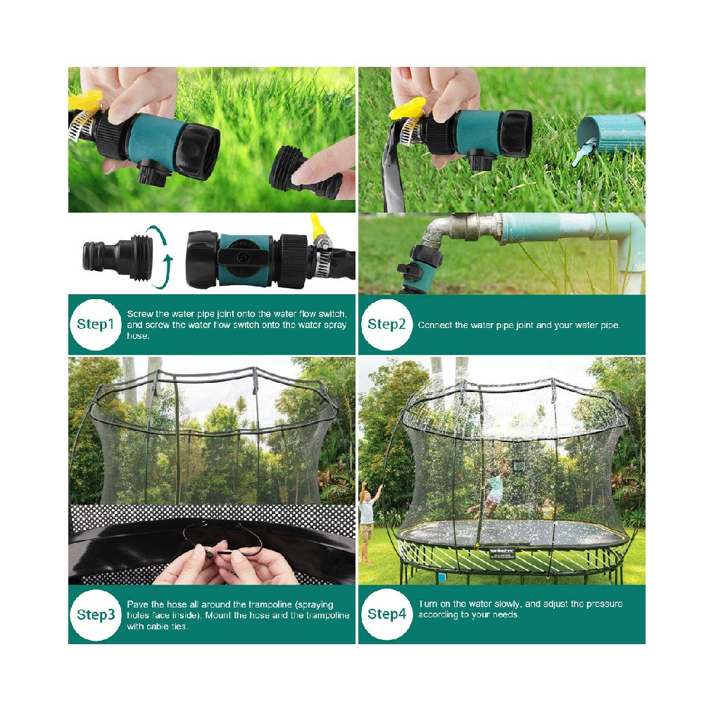 49ft Trampoline Sprinkler Outdoor Water Toy N308