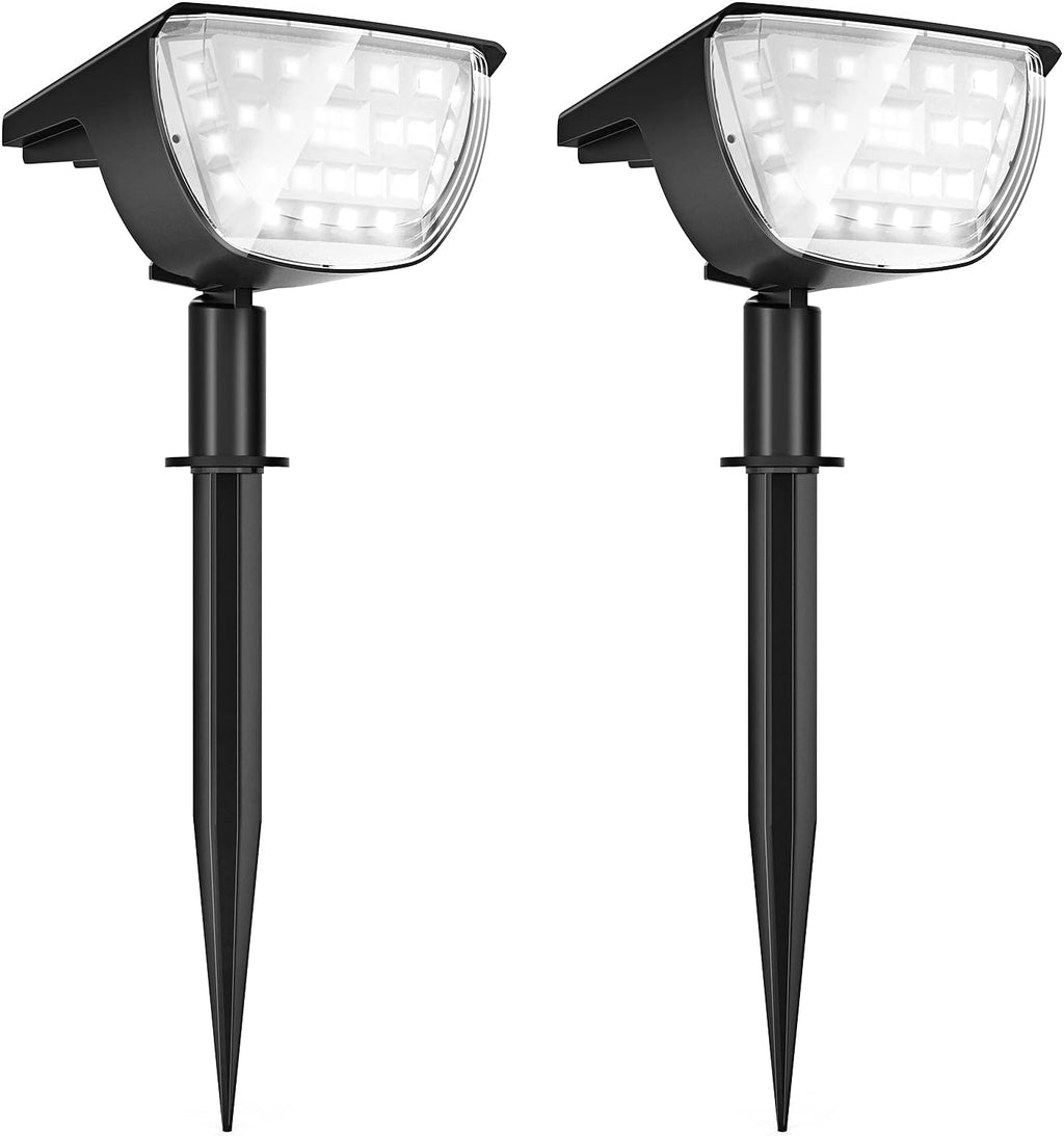 4 Pack Cold White Solar Powered LED Landscape Spot Lights K6413