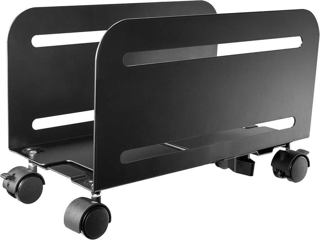 Adjustable Mobile PC Tower Stand Cart with Wheels L862482