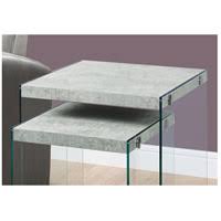 Grey and Clear Nesting Table 2-Piece Set G4749