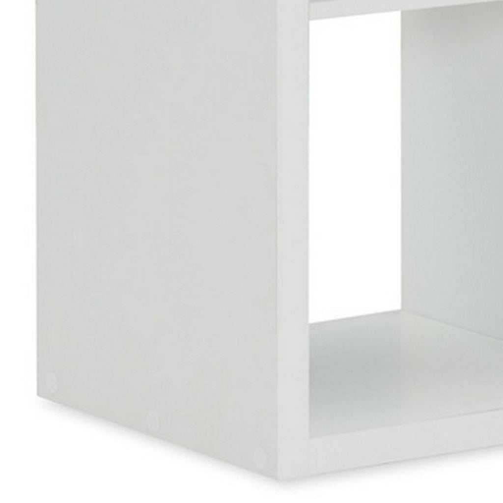 White Wooden Storage Cabinet with 2 Cubbies R35986