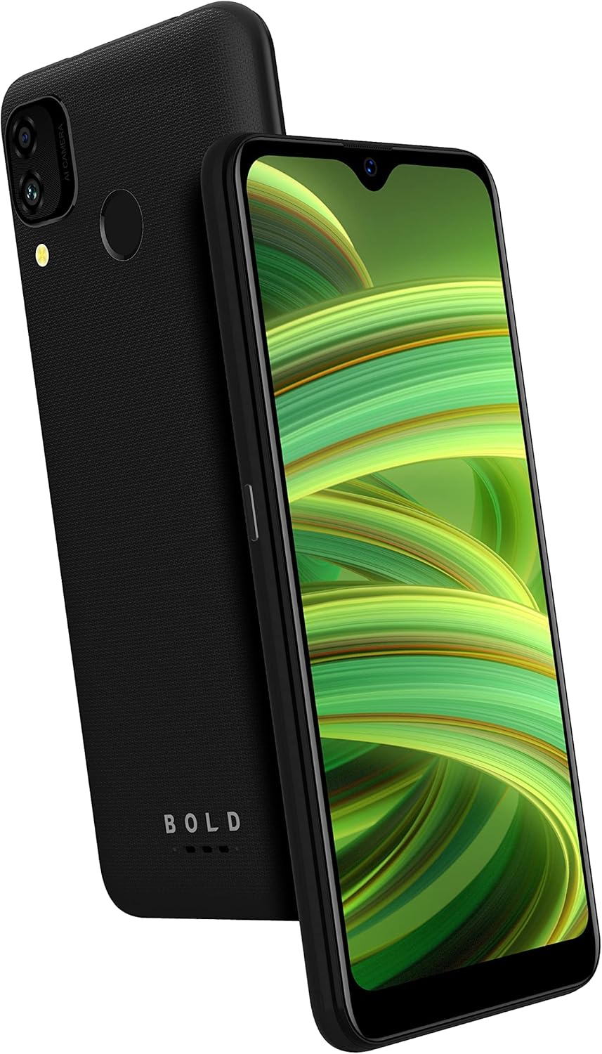 Black 6.1” HD+ Infinity Display 32 GB Dual 13MP Camera Unlocked Phone Pack of 2 O808