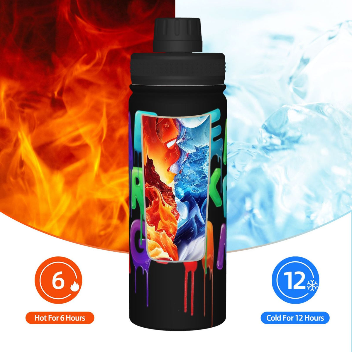 18OZ Stainless Steel Insulated Water Bottle P4557