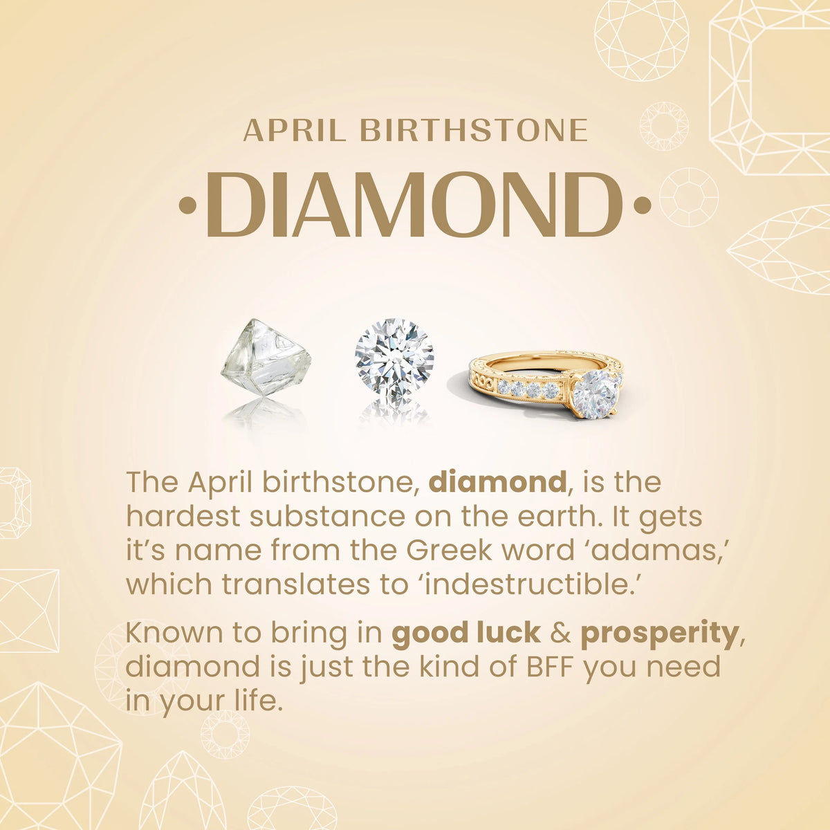 14K Yellow Gold White Diamond Infinity Ring K166593