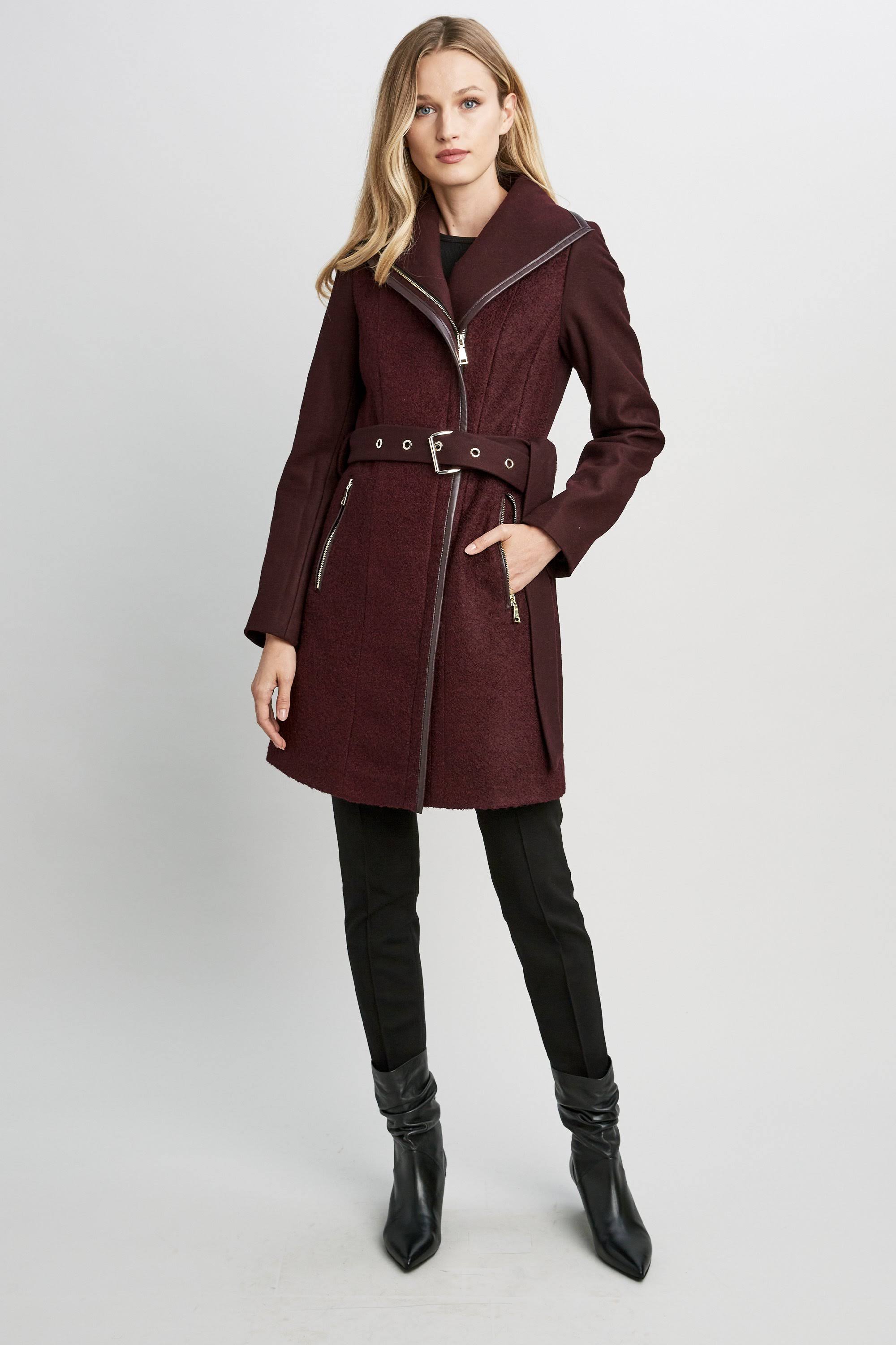 Wool-Blend Coat J14202