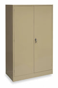 Tan 78 in H 48 in W Storage Cabinet J6684