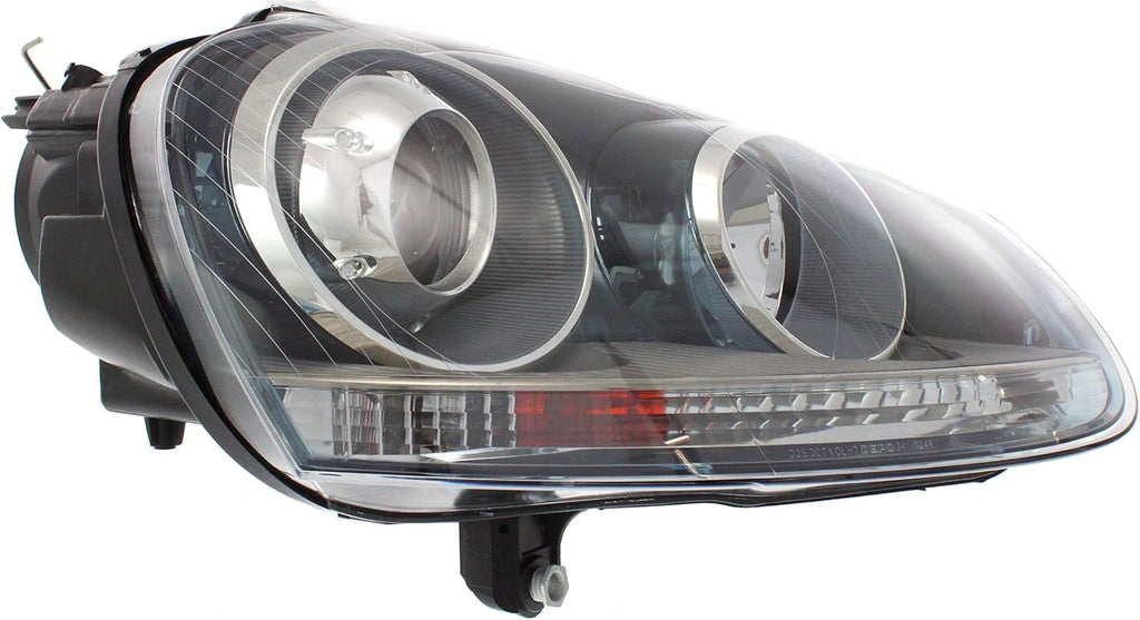 Headlight Lens and Housing Set of 2 for Volkswagen Jetta Rabbit GTI P9381