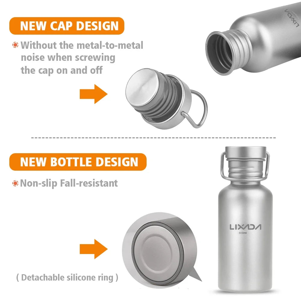 Ti Water Bottle 600ml B6428