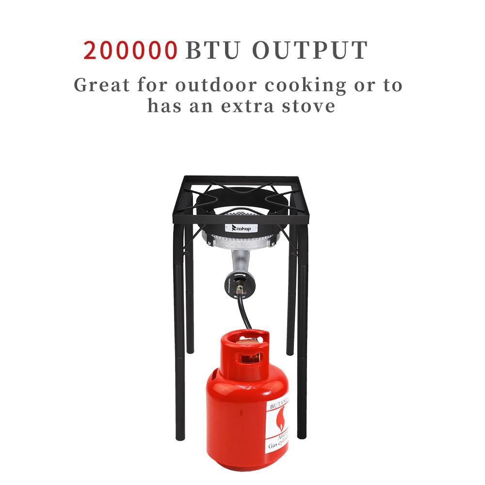 Propane Single Burner 200,000 BTU with Regulator, Cast Iron R944592