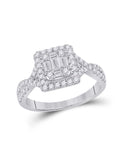 Baguette Diamond Square Ring 5/8 Cttw N40192
