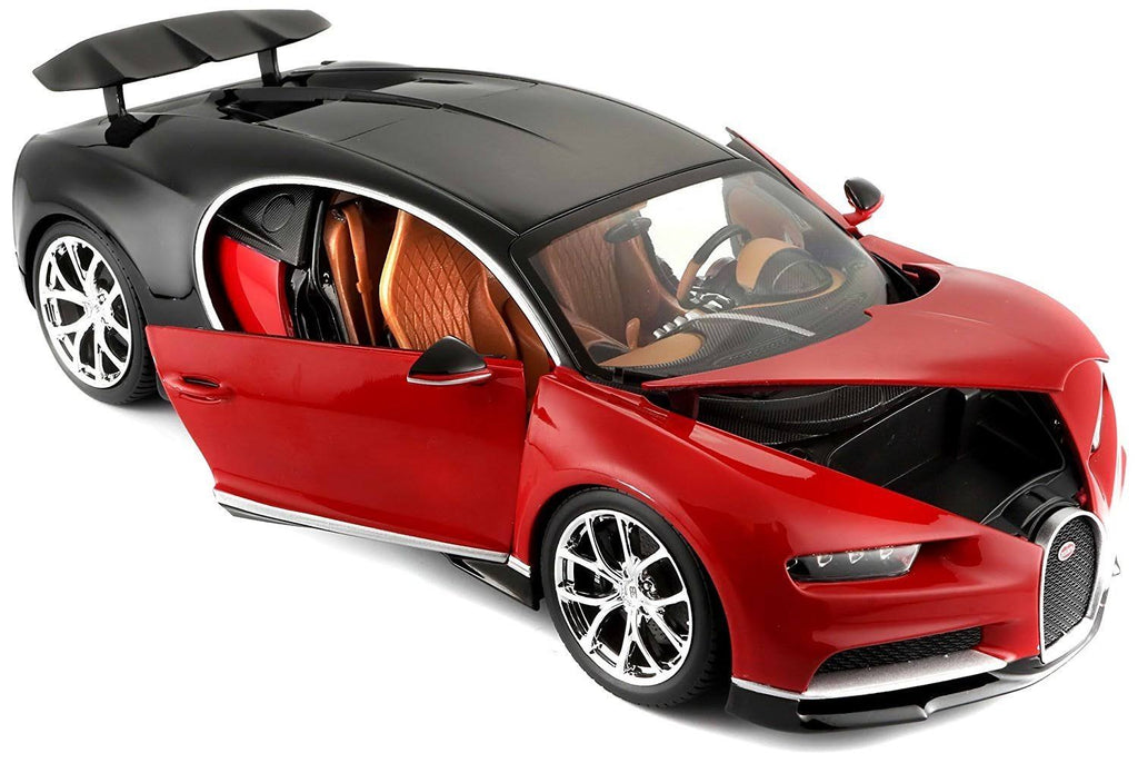1:18 Scale Red Die-Cast Bugatti Chiron Model F13729