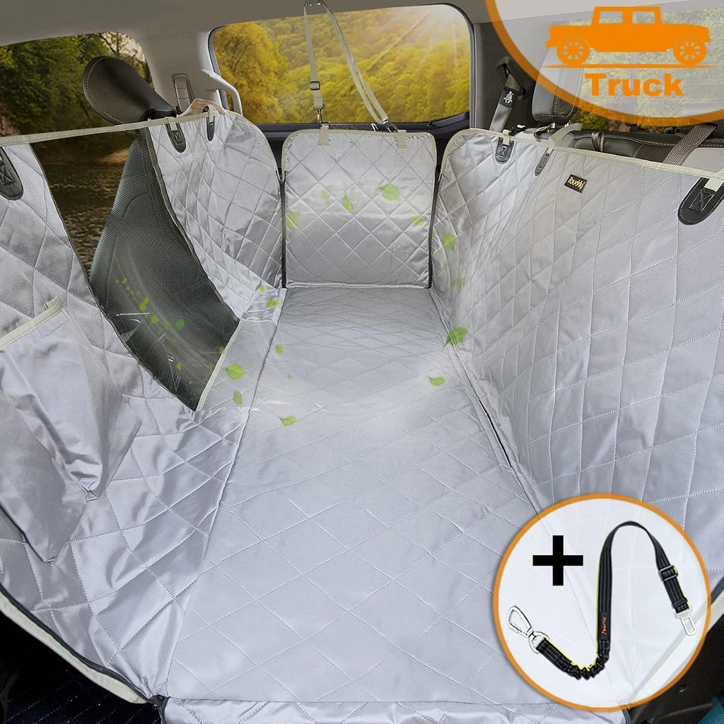 Waterproof Nonslip Dog Car Seat Cover with Mesh Window Y7927