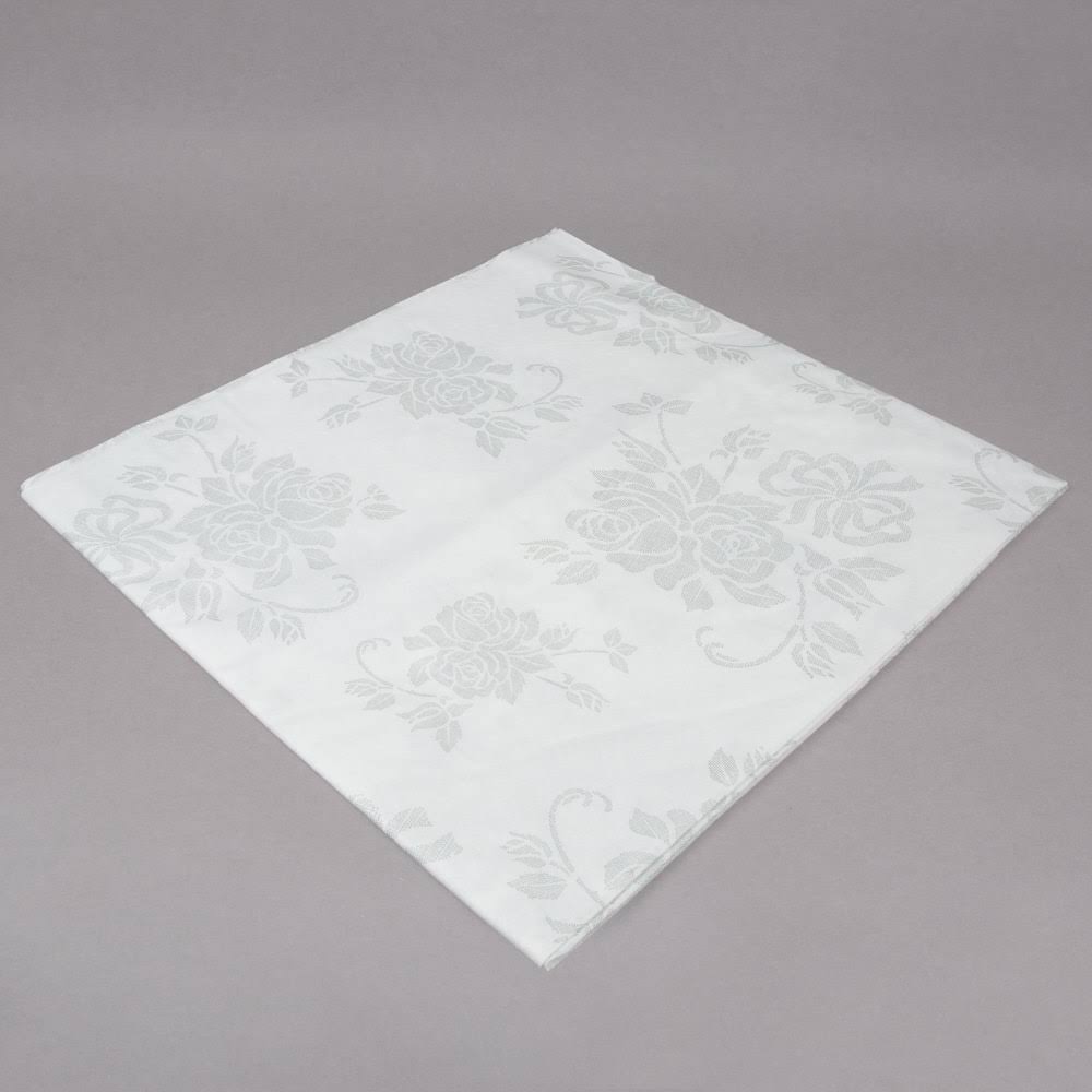 82x22 Linen-Like Silver Table Cover - 24/Case F318168